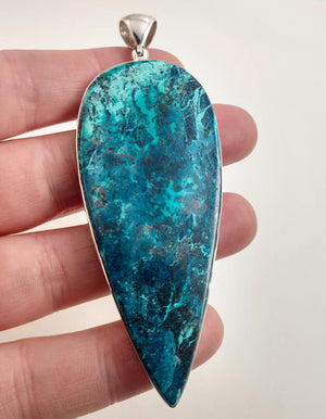 Shattuckite Pendant in Sterling Silver