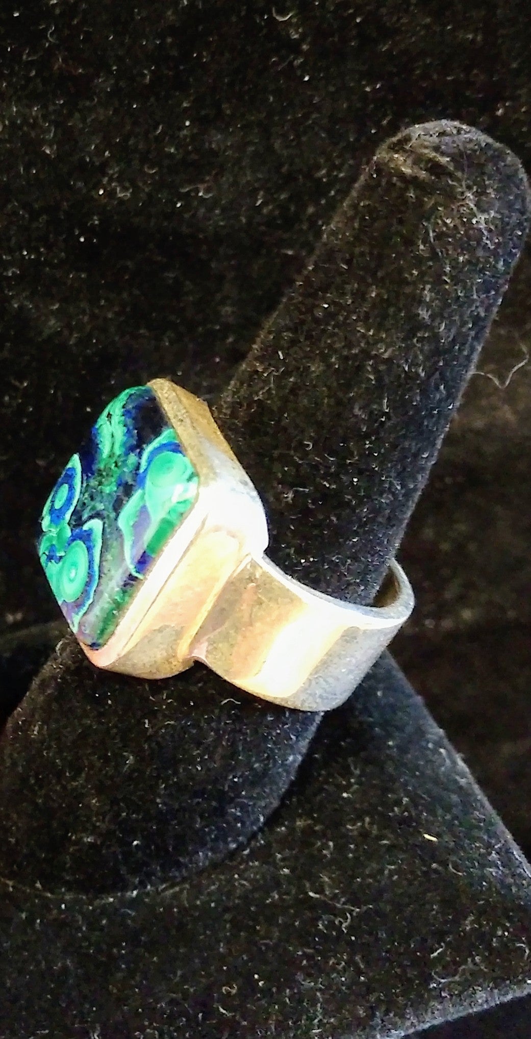 Malachite and Azurite Ring