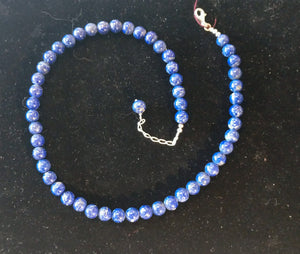 Lapis Bead Necklace