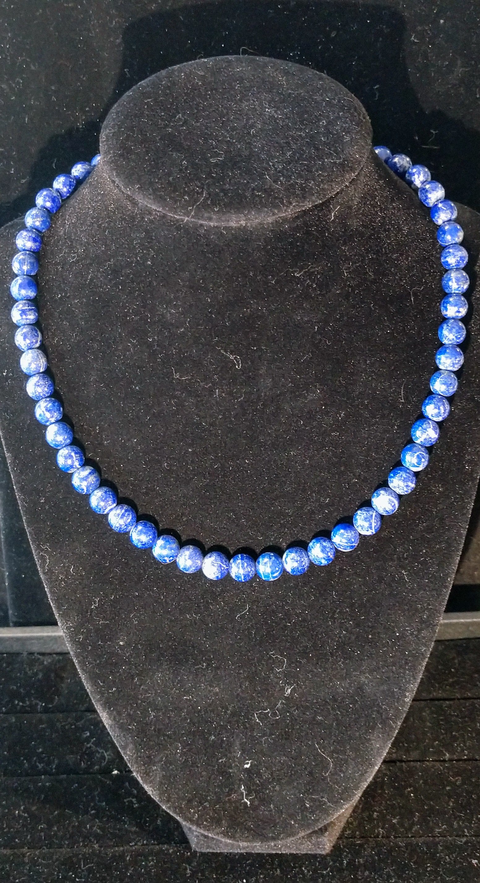 Lapis Bead Necklace