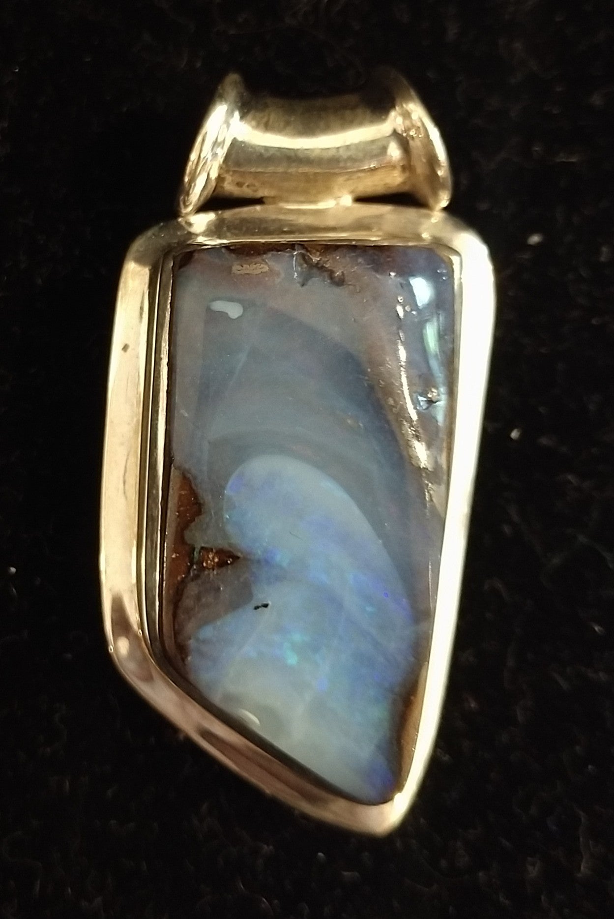 Boulder opal pendant
