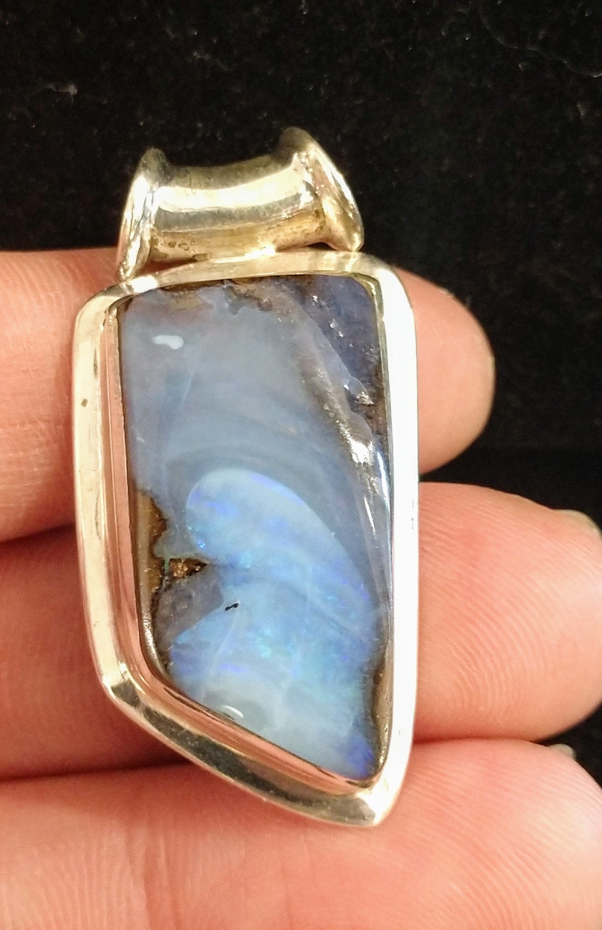 Boulder opal pendant