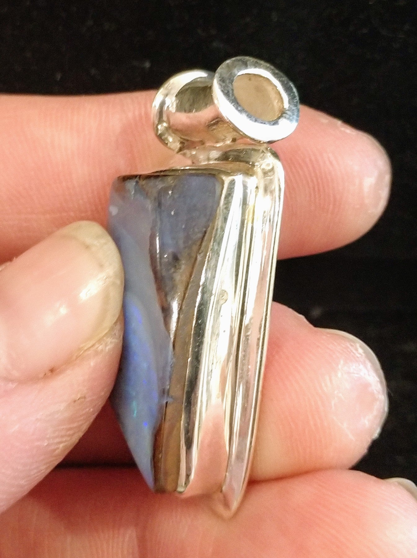 Boulder opal pendant