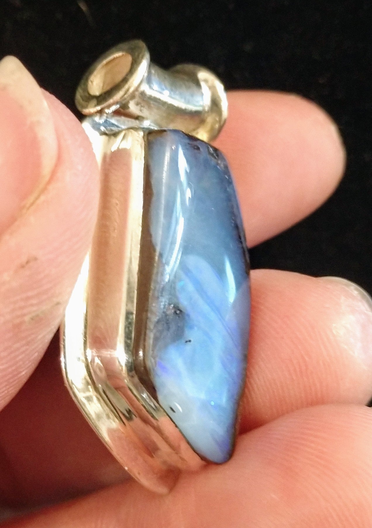 Boulder opal pendant
