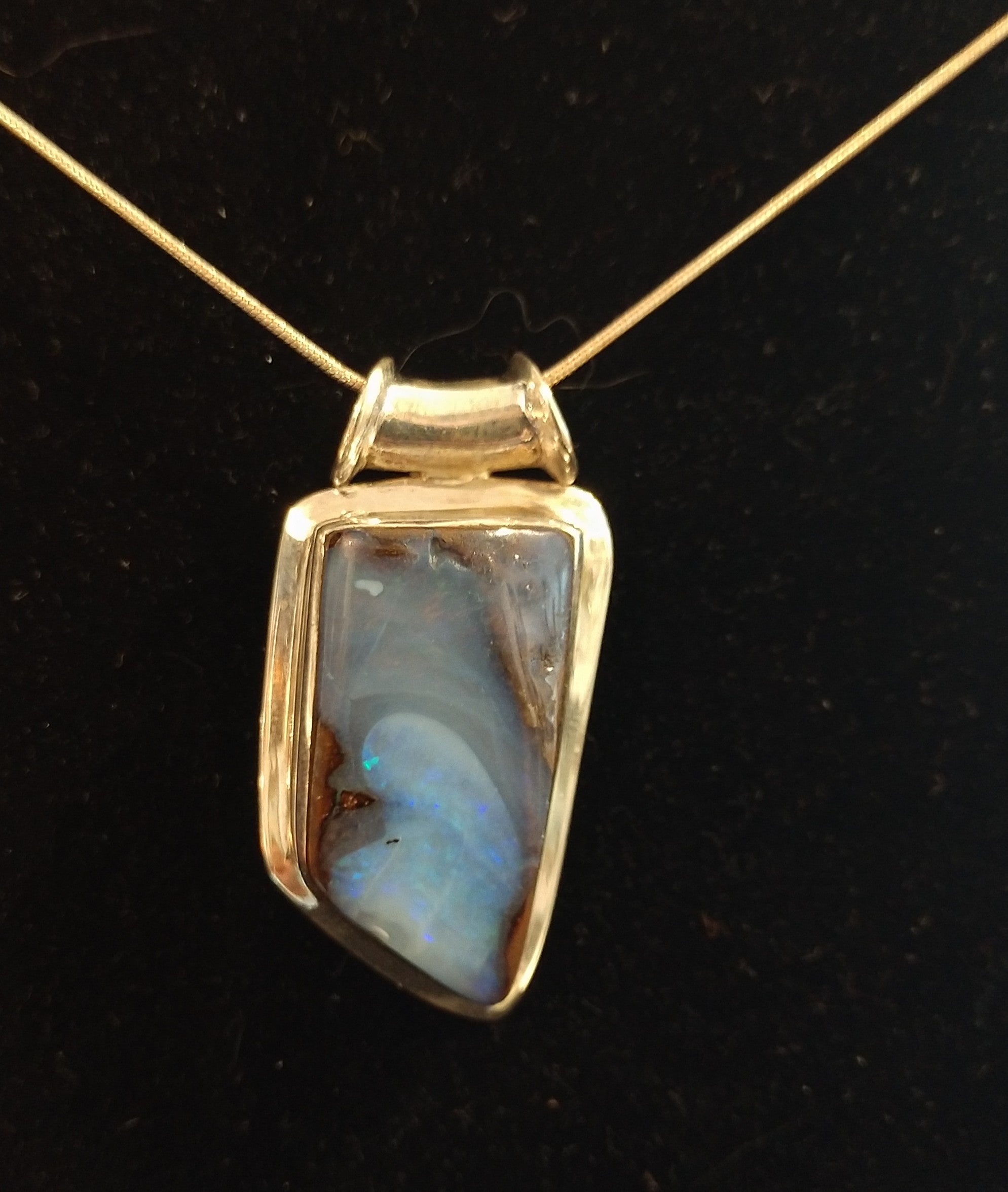 Boulder opal pendant