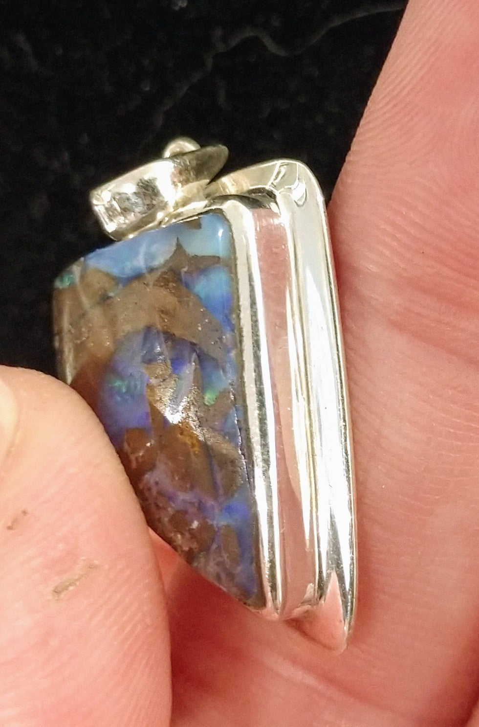 Boulder opal pendant