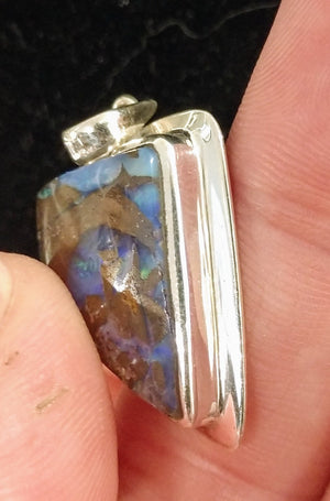 Boulder opal pendant