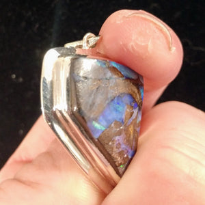 Boulder opal pendant