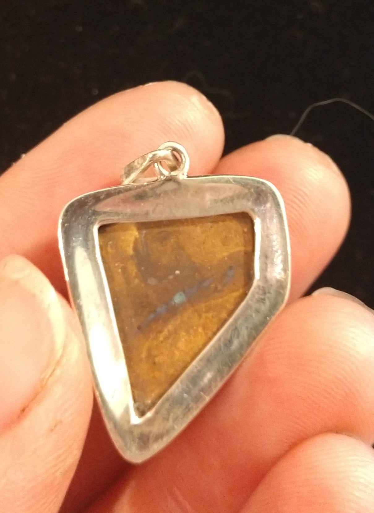 Boulder opal pendant