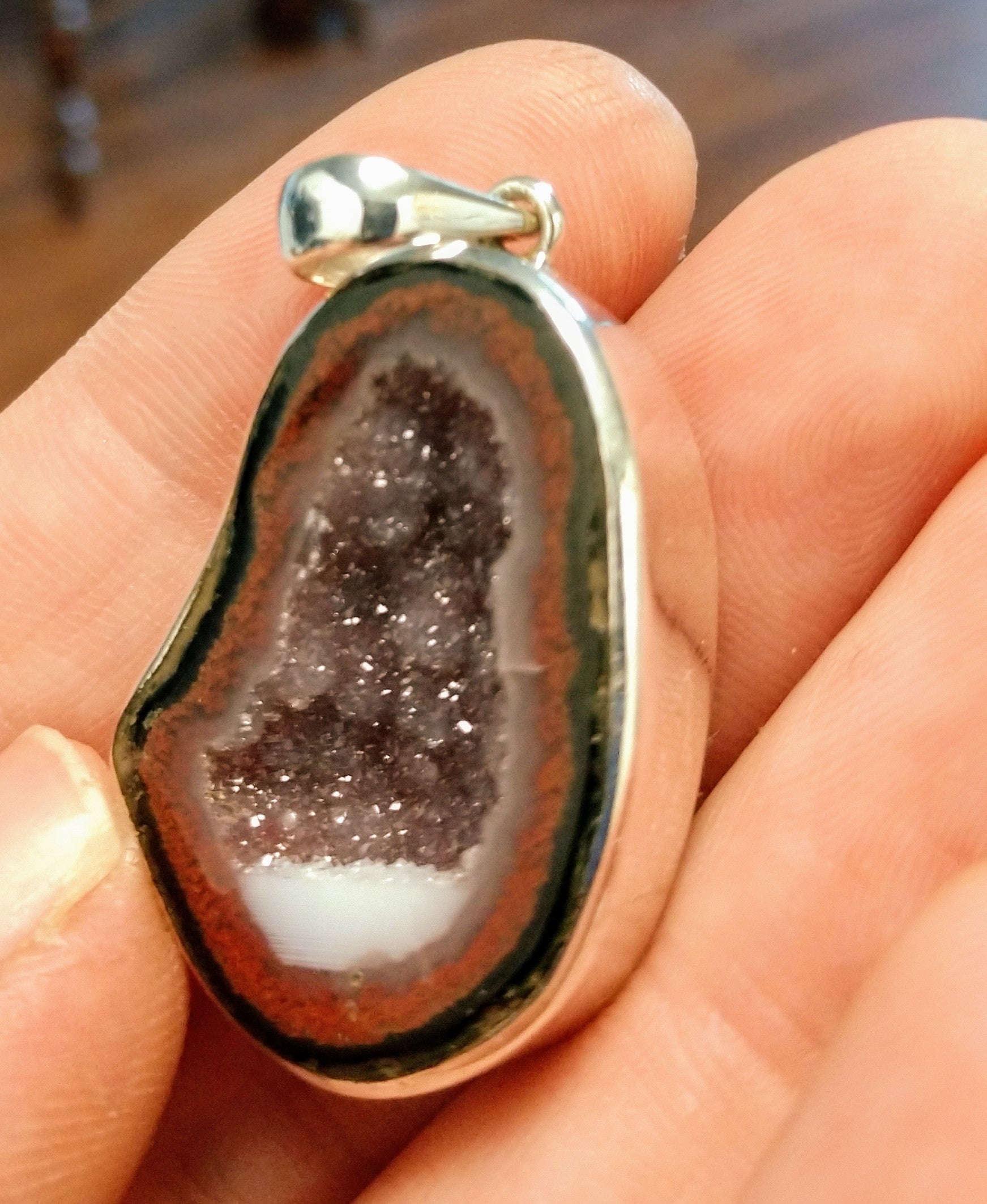 Geode pendant