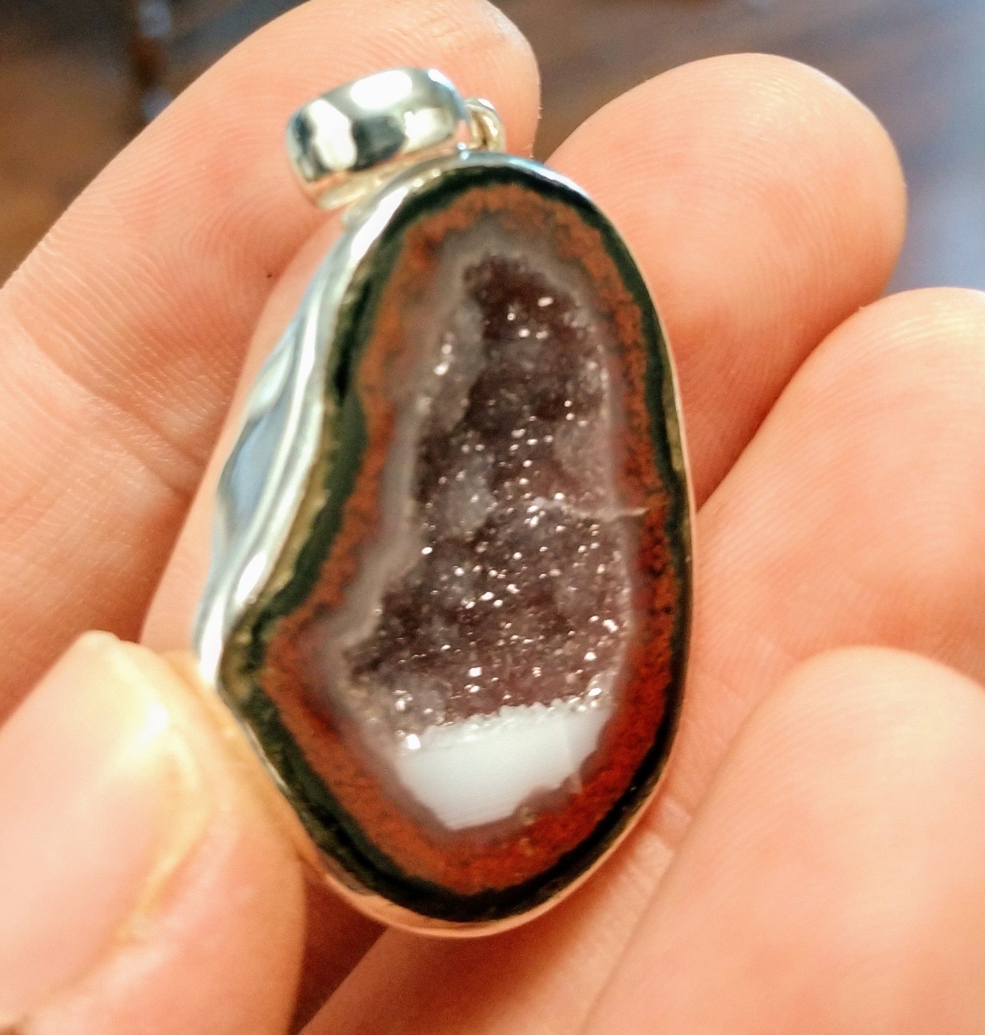 Geode pendant