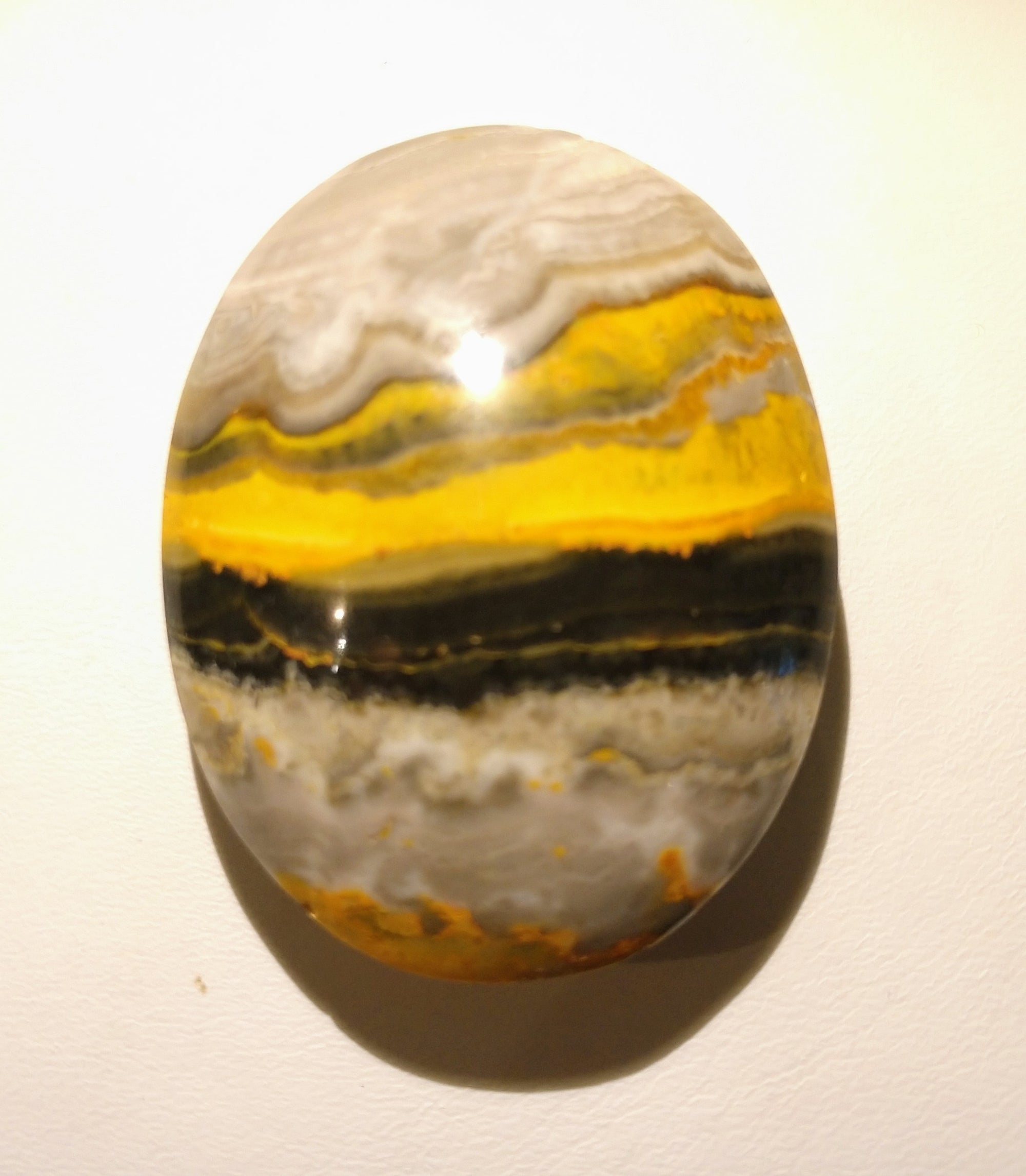 Bumblebee Jasper palm stones