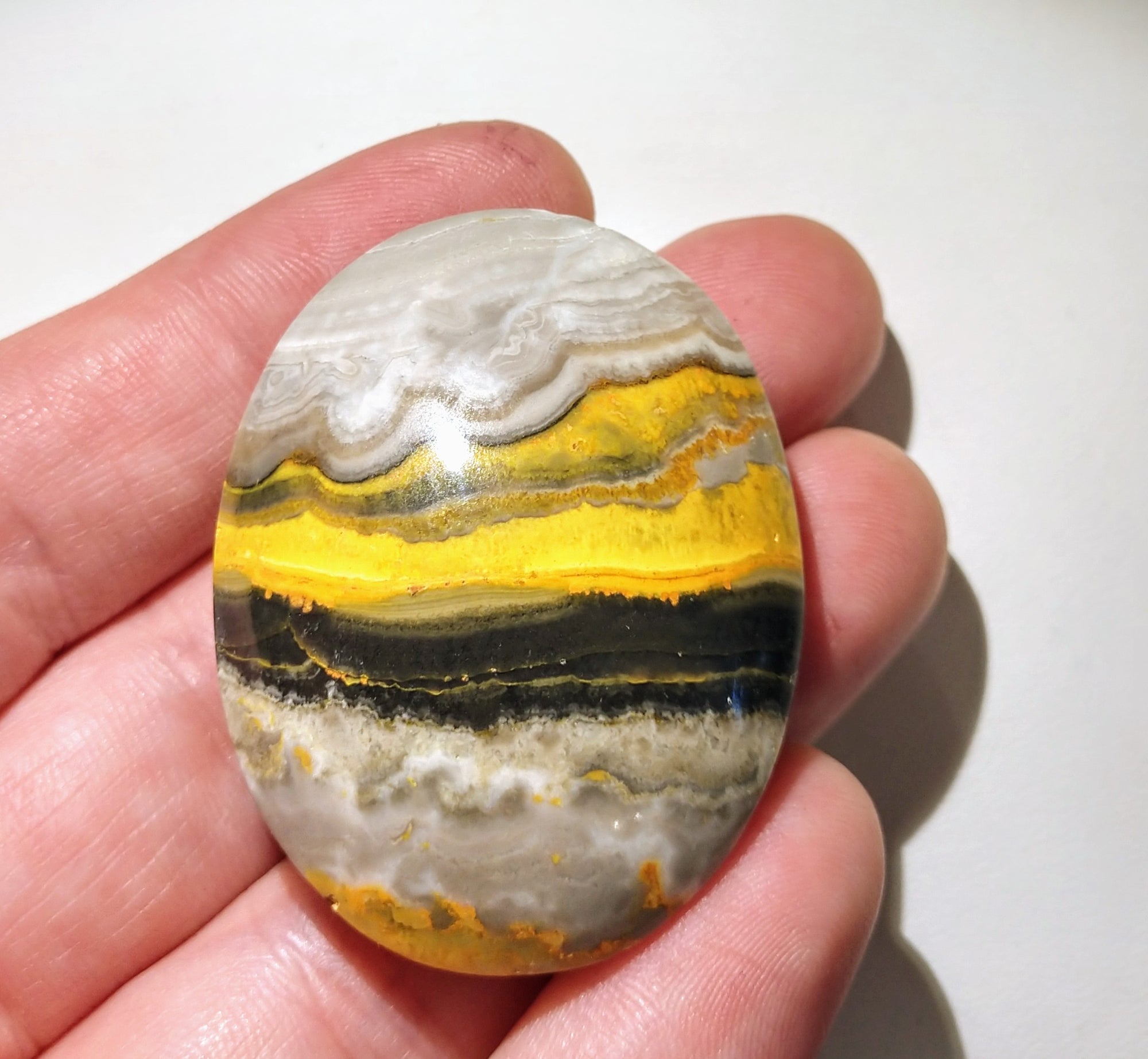 Bumblebee Jasper palm stones