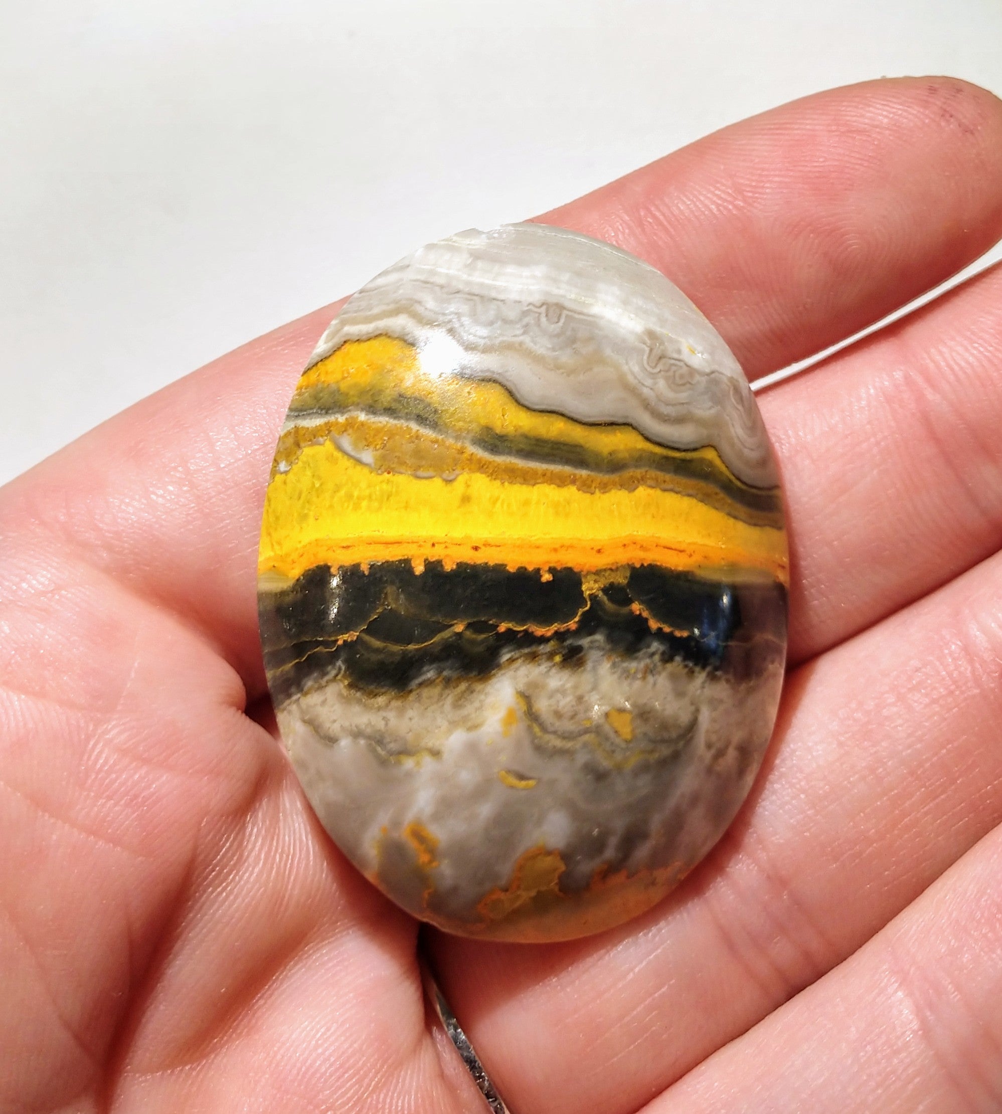 Bumblebee Jasper palm stones