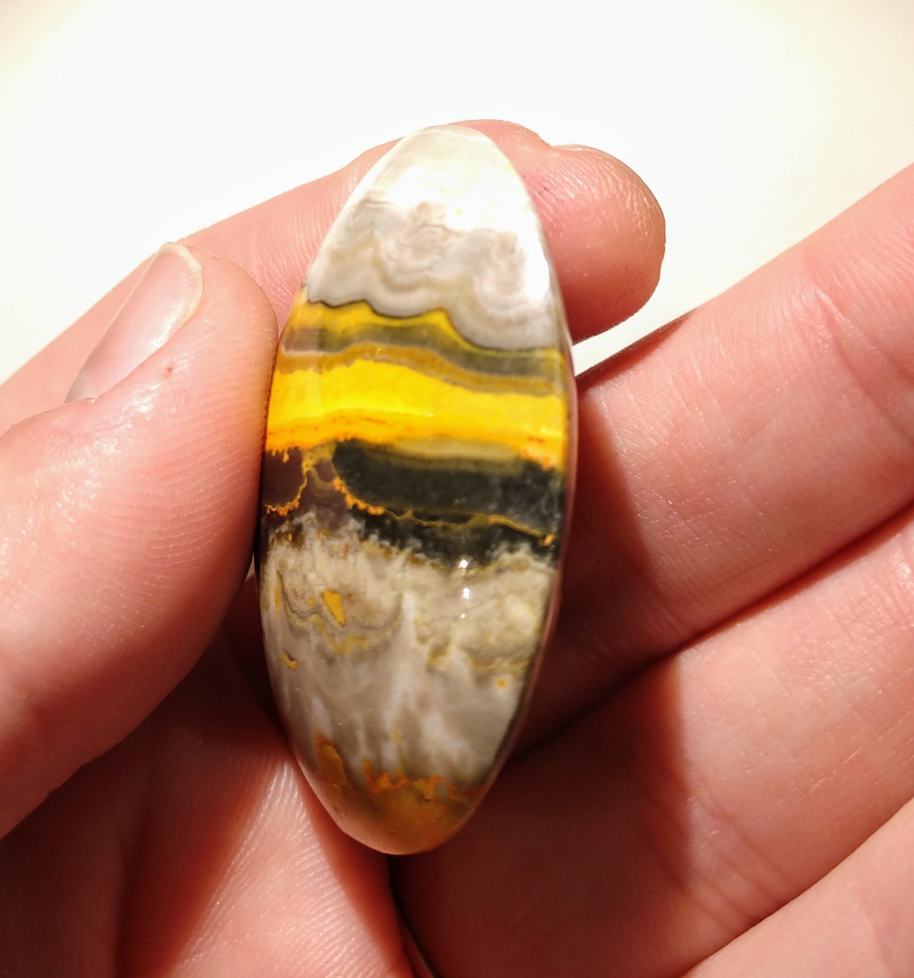 Bumblebee Jasper palm stones