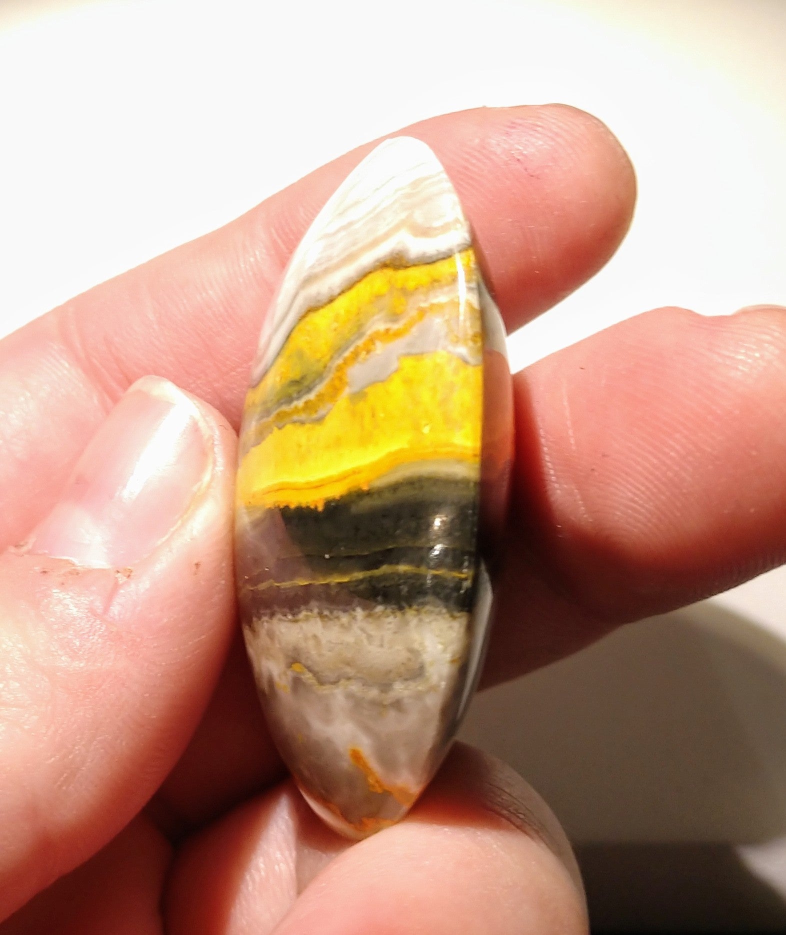 Bumblebee Jasper palm stones