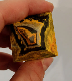 Bumblebee Jasper pyramids from Indonesia