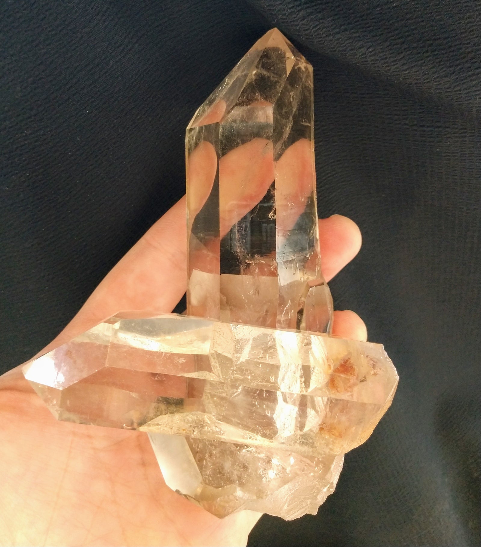 Mother and Child Quartz Crystal from Brasil