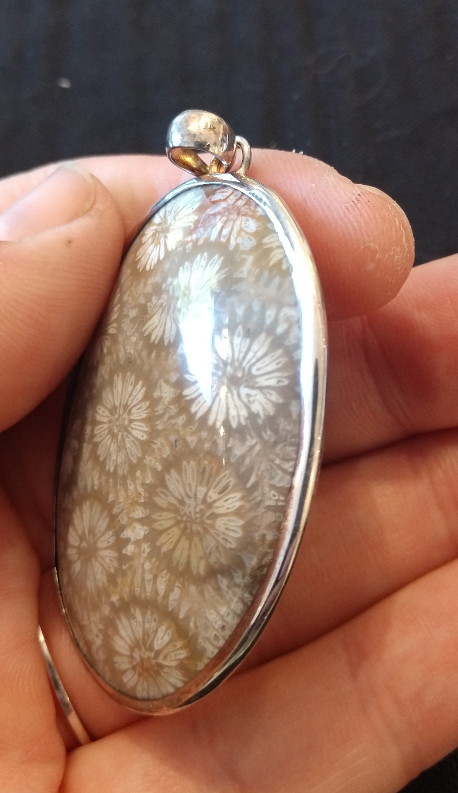 Fossilized Coral Pendant