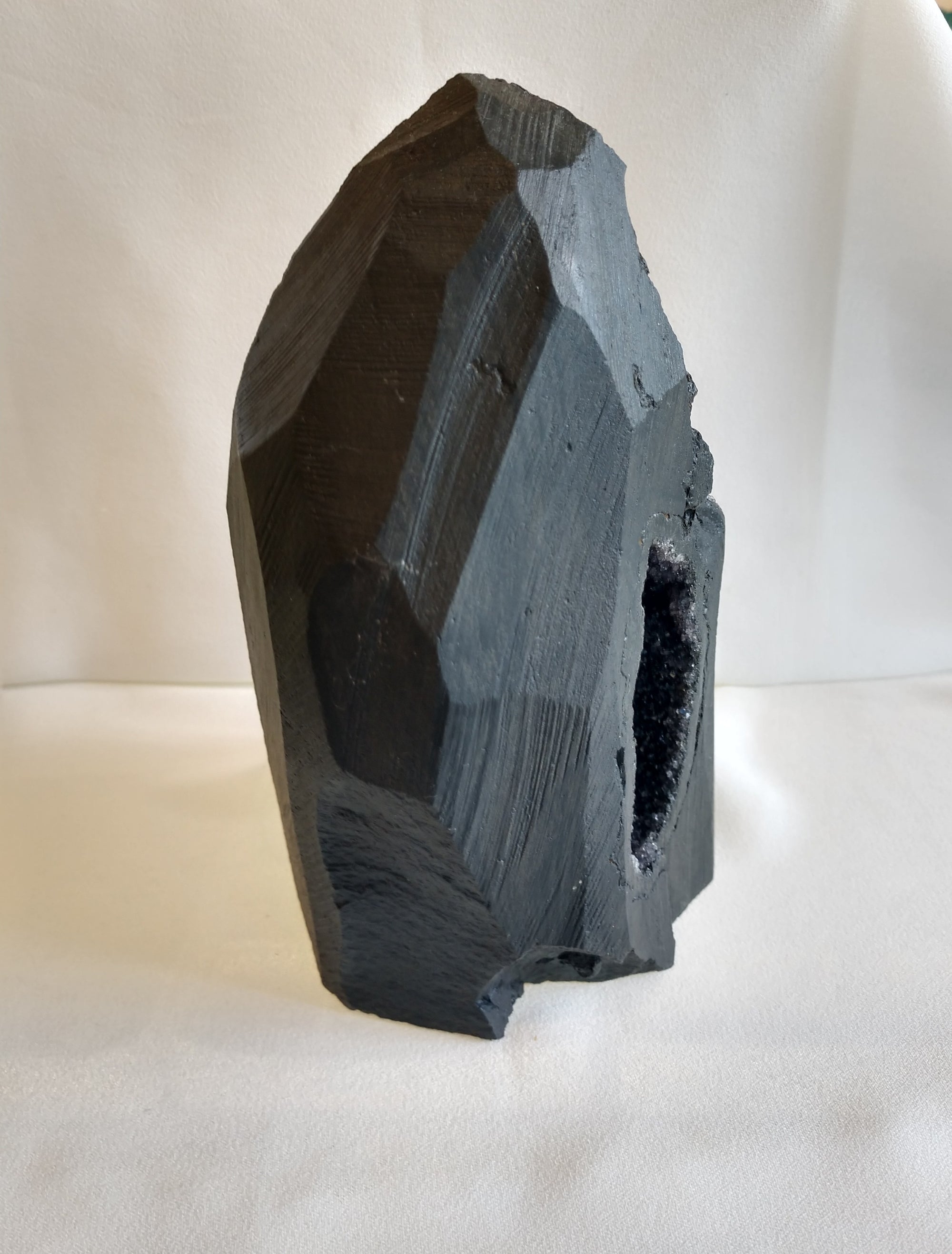 Druzy Black Amethyst from Uruguay