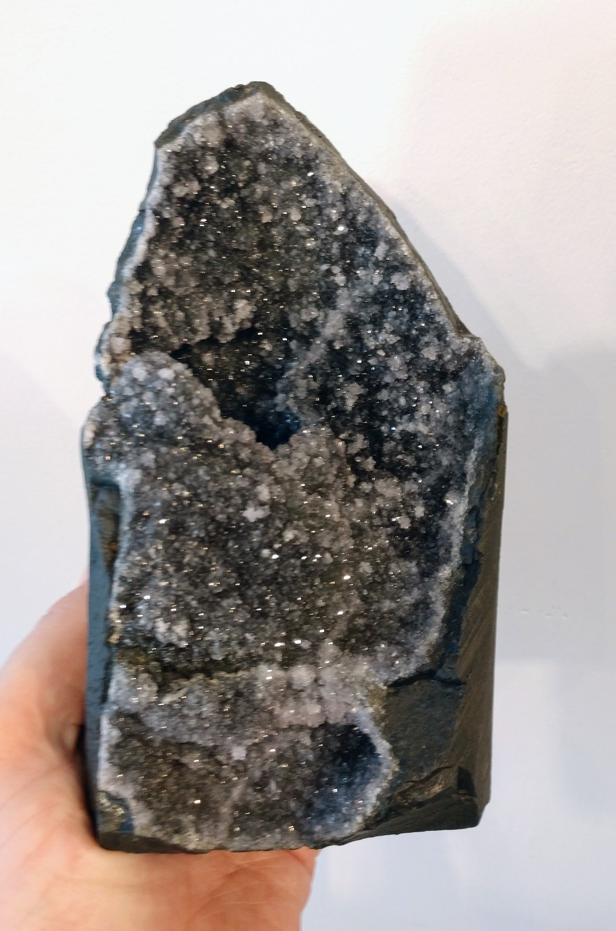 Druzy Black Amethyst from Uruguay