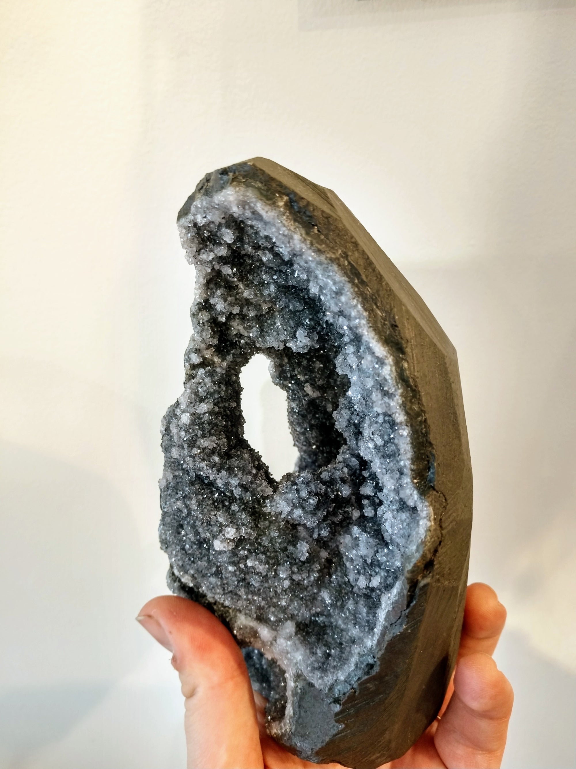 Druzy Black Amethyst from Uruguay