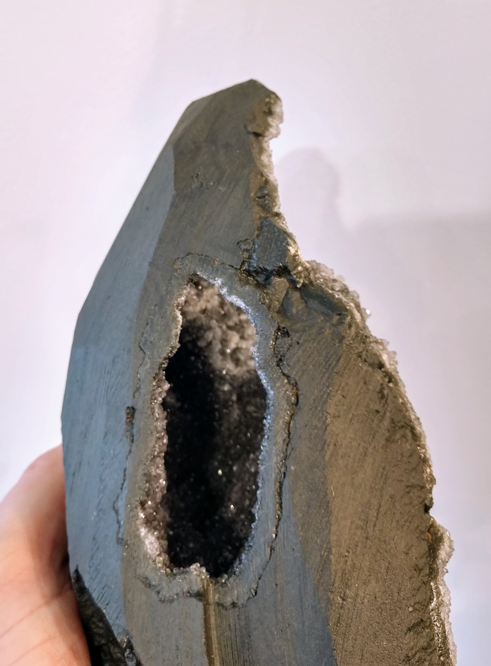 Druzy Black Amethyst from Uruguay