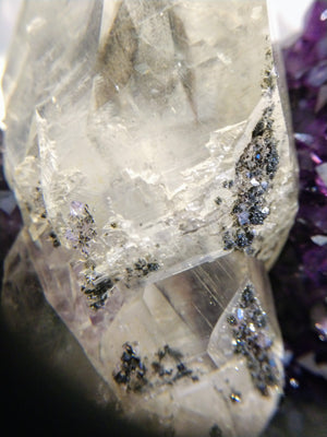 Amethyst with Calcite from Uruguay