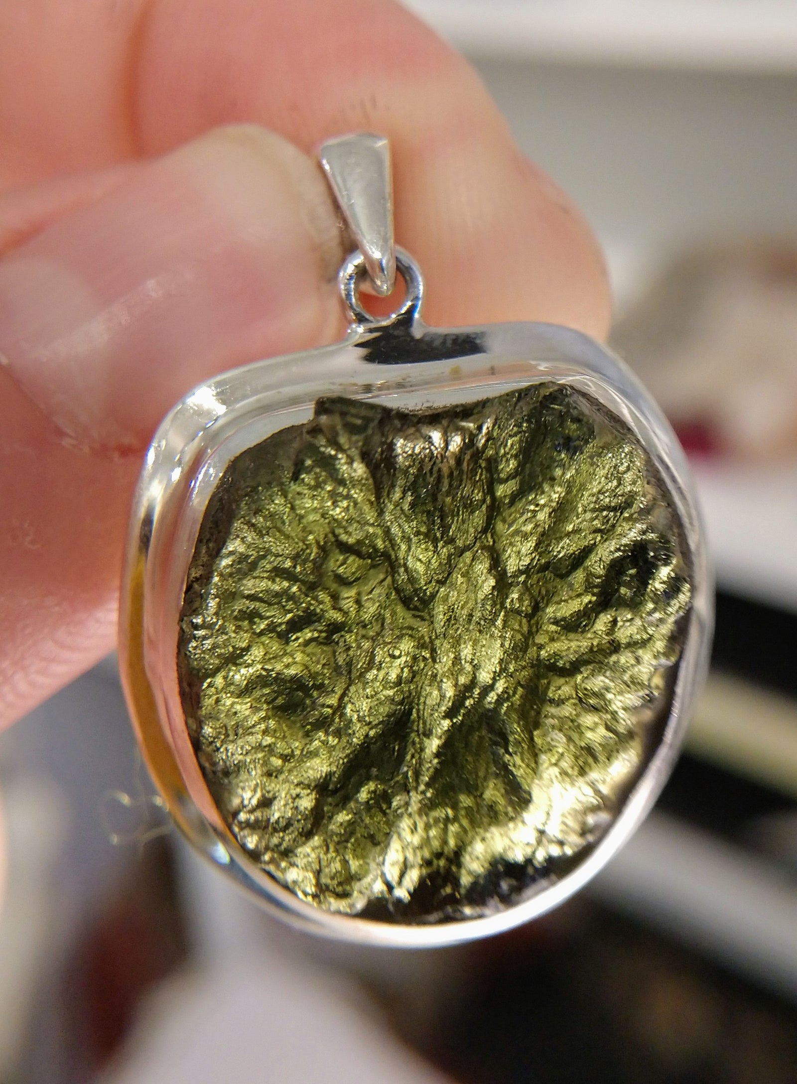 Moldavite Pendant