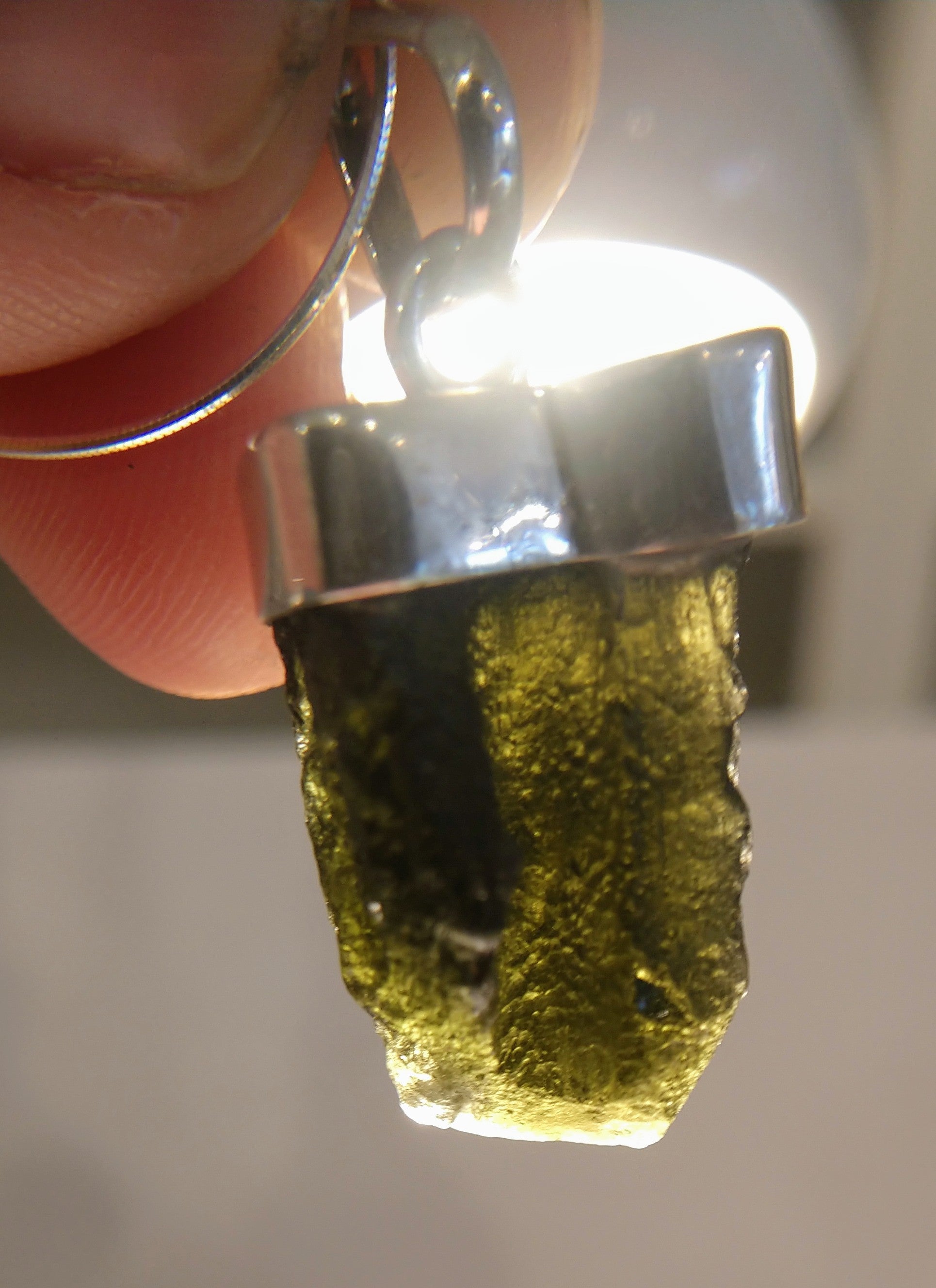 Moldavite Pendant