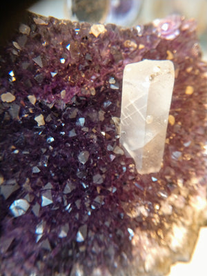 Amethyst with Calcite from Uruguay