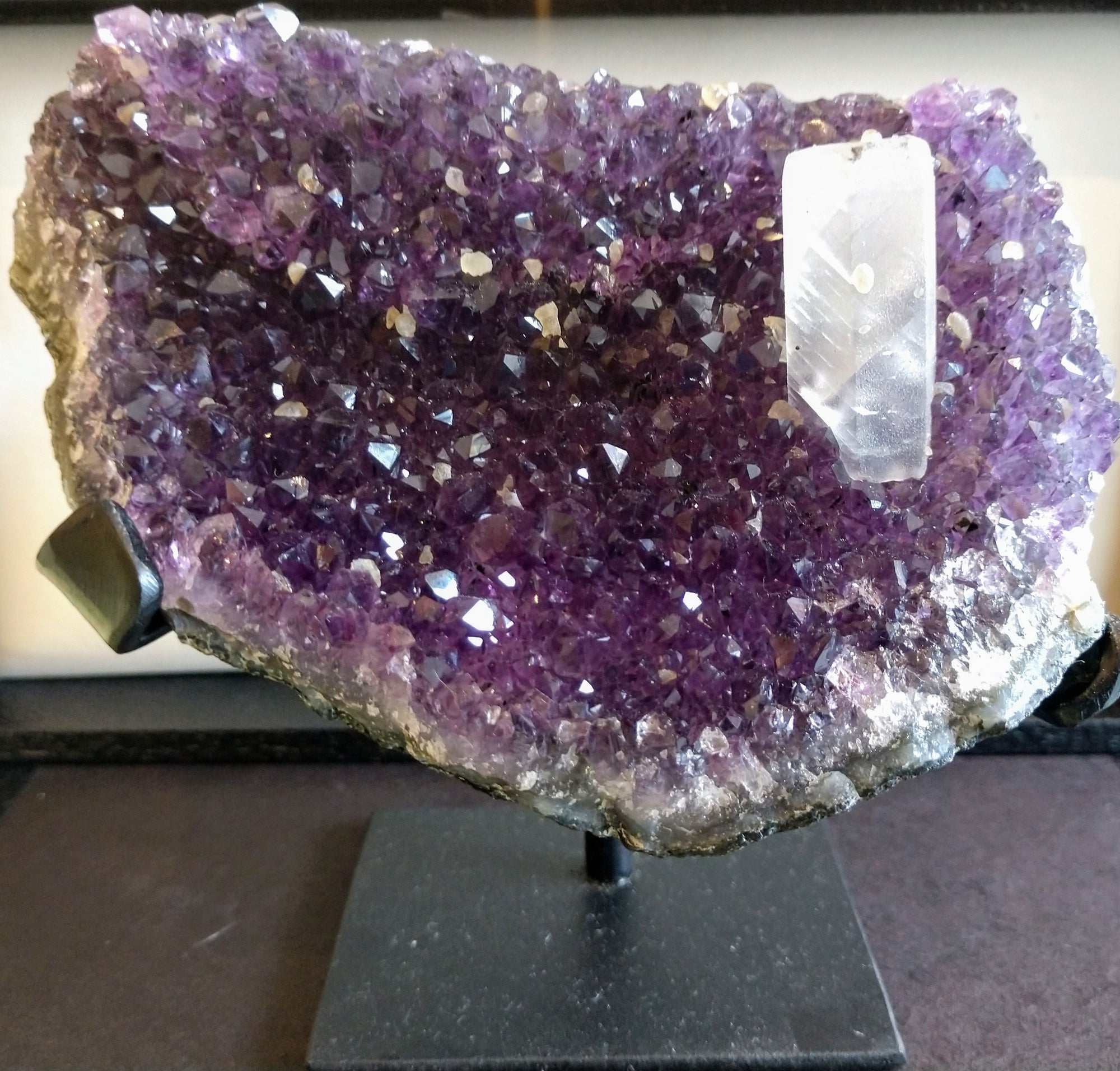 Amethyst with Calcite from Uruguay