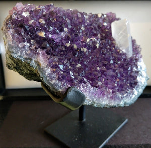 Amethyst with Calcite from Uruguay