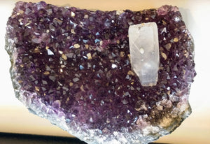 Amethyst with Calcite from Uruguay