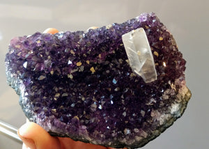 Amethyst with Calcite from Uruguay