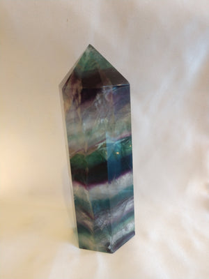 Rainbow Fluorite Point