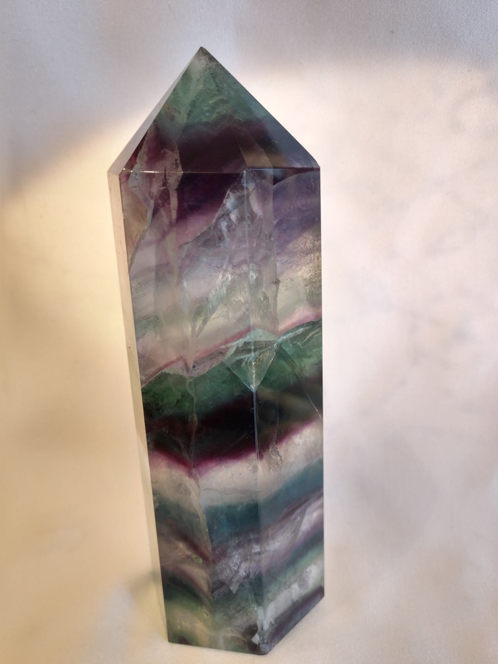 Rainbow Fluorite Point