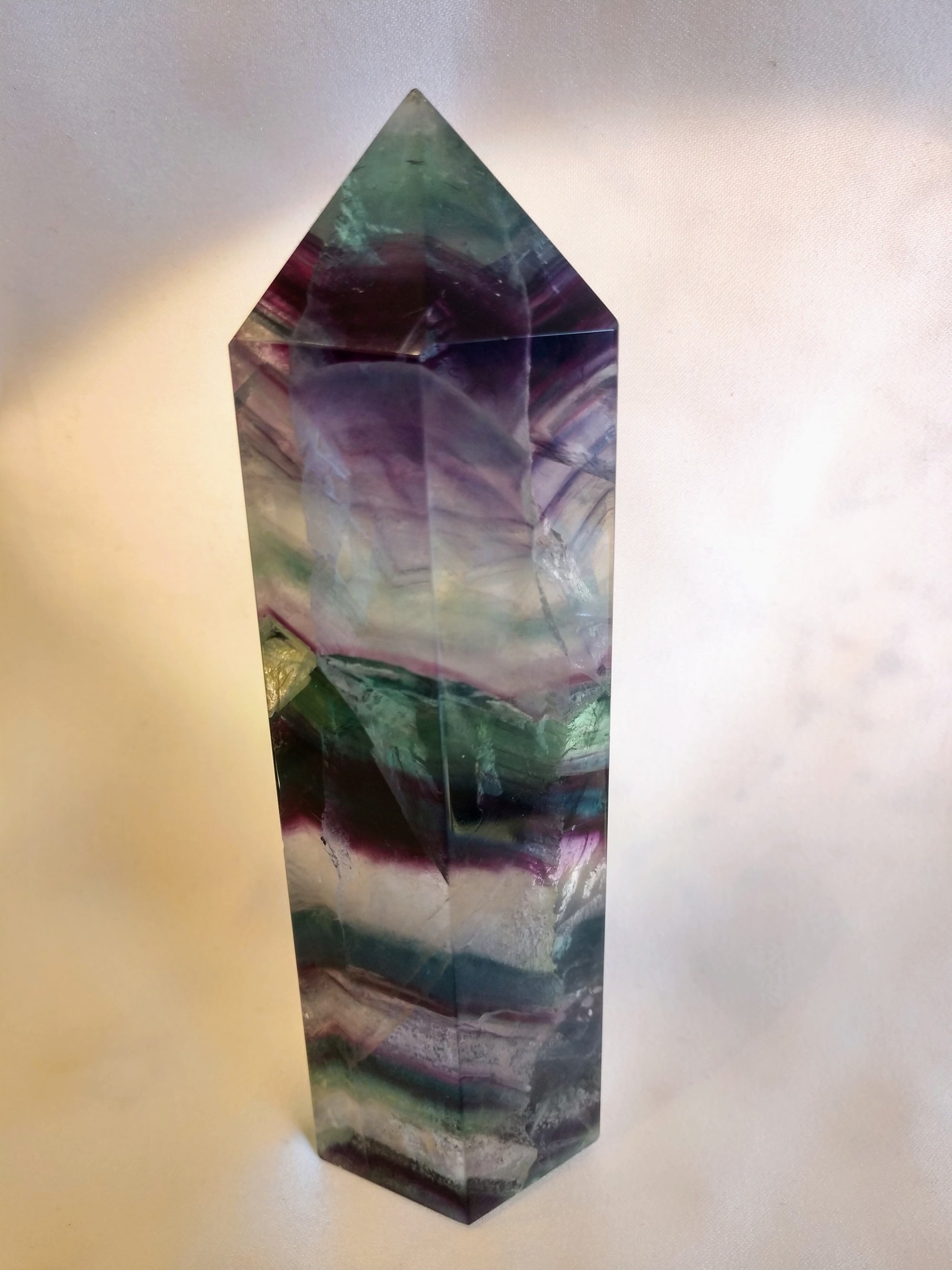 Rainbow Fluorite Point