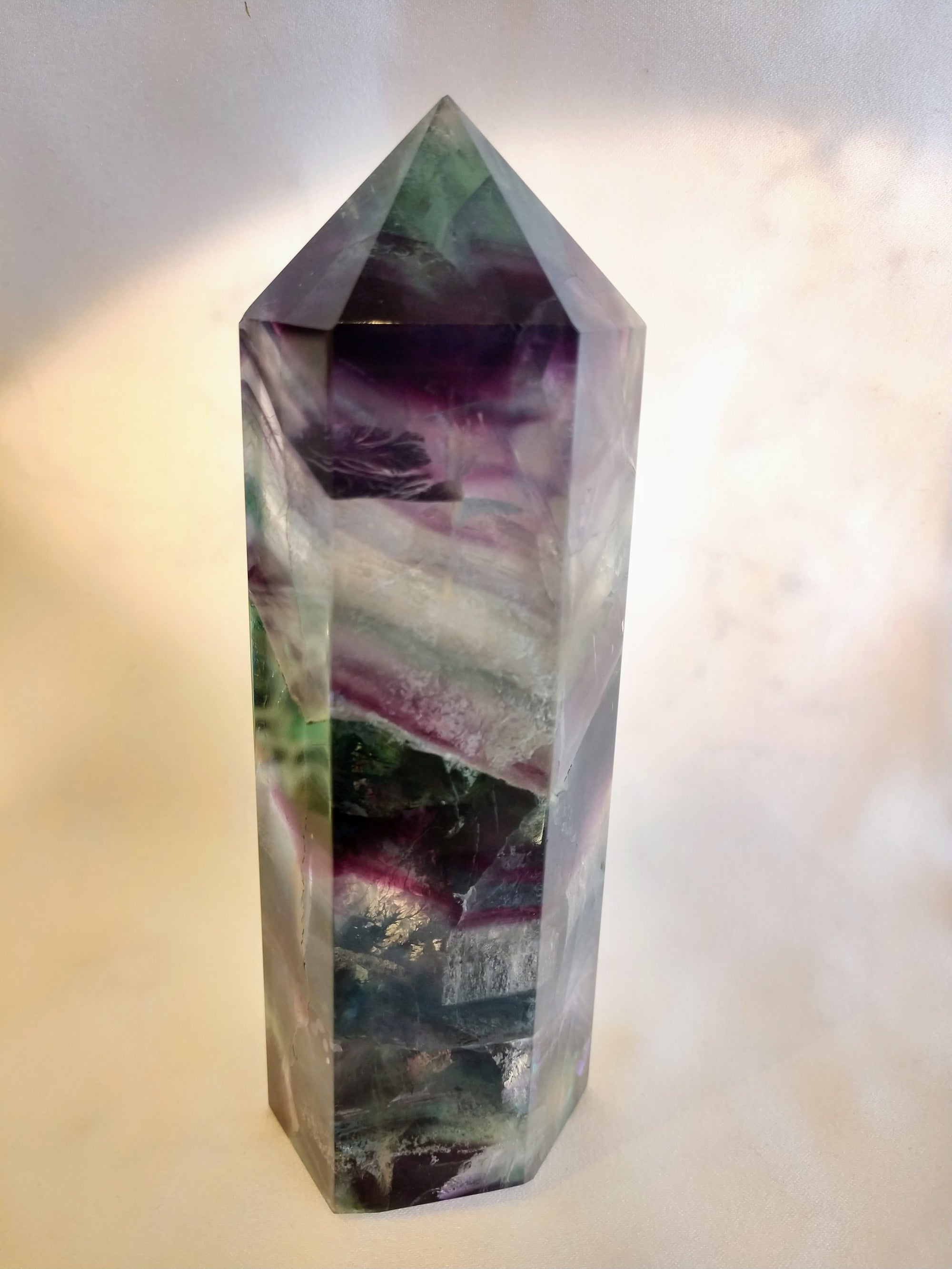 Rainbow Fluorite Point