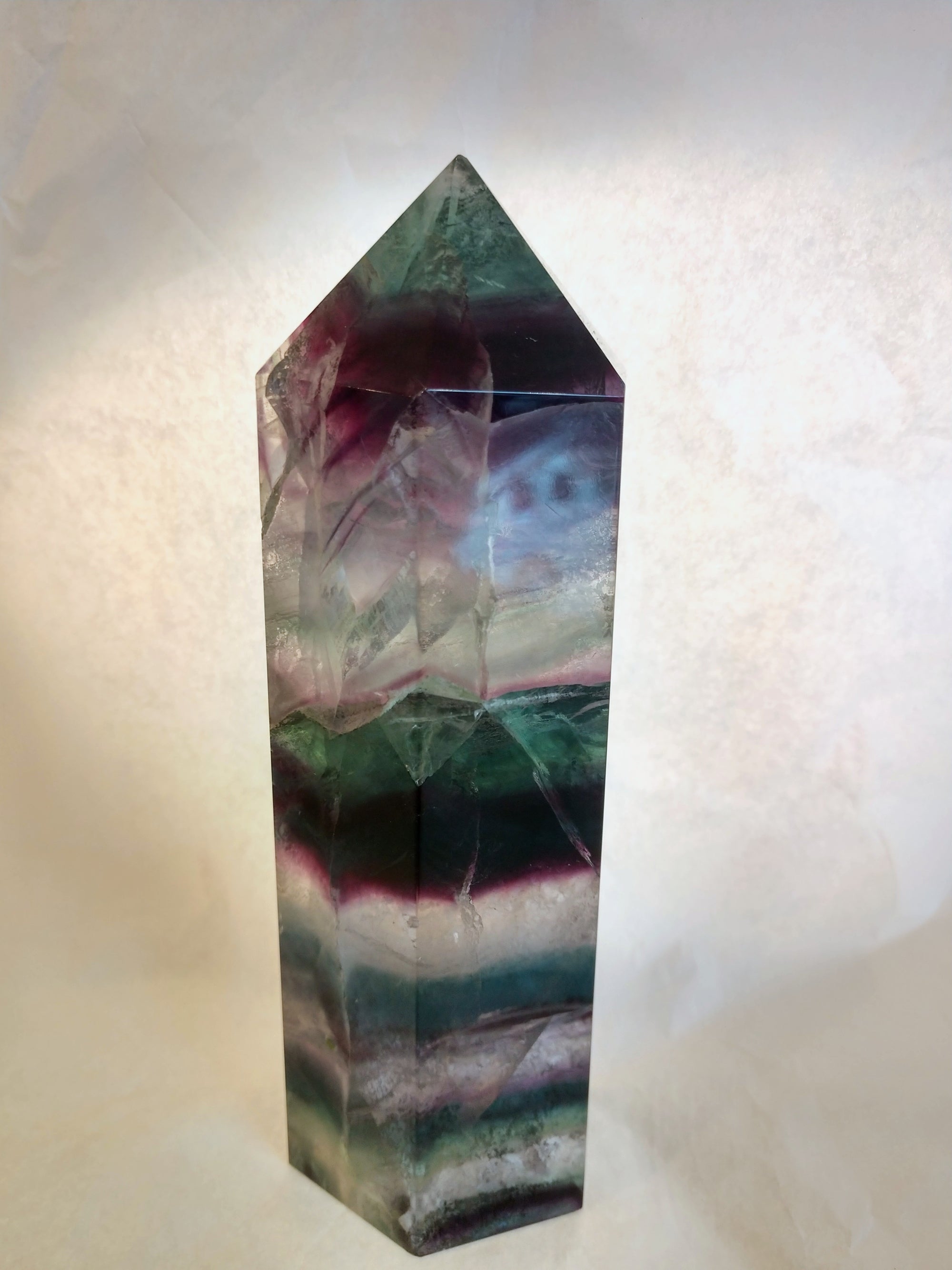 Rainbow Fluorite Point