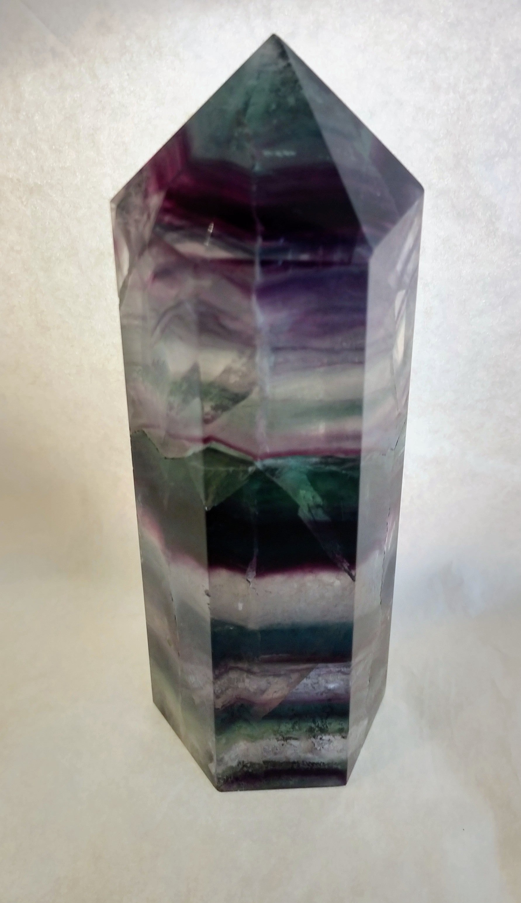 Rainbow Fluorite Point