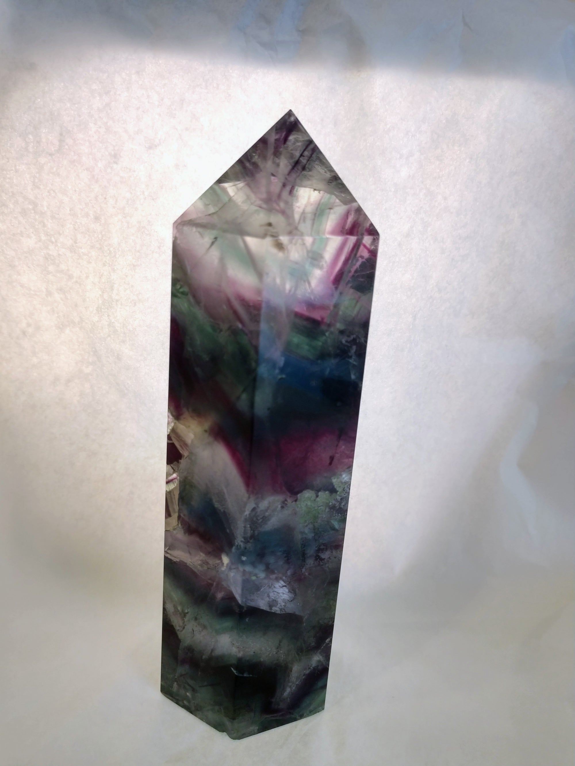 Rainbow Fluorite Point