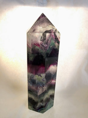 Rainbow Fluorite Point