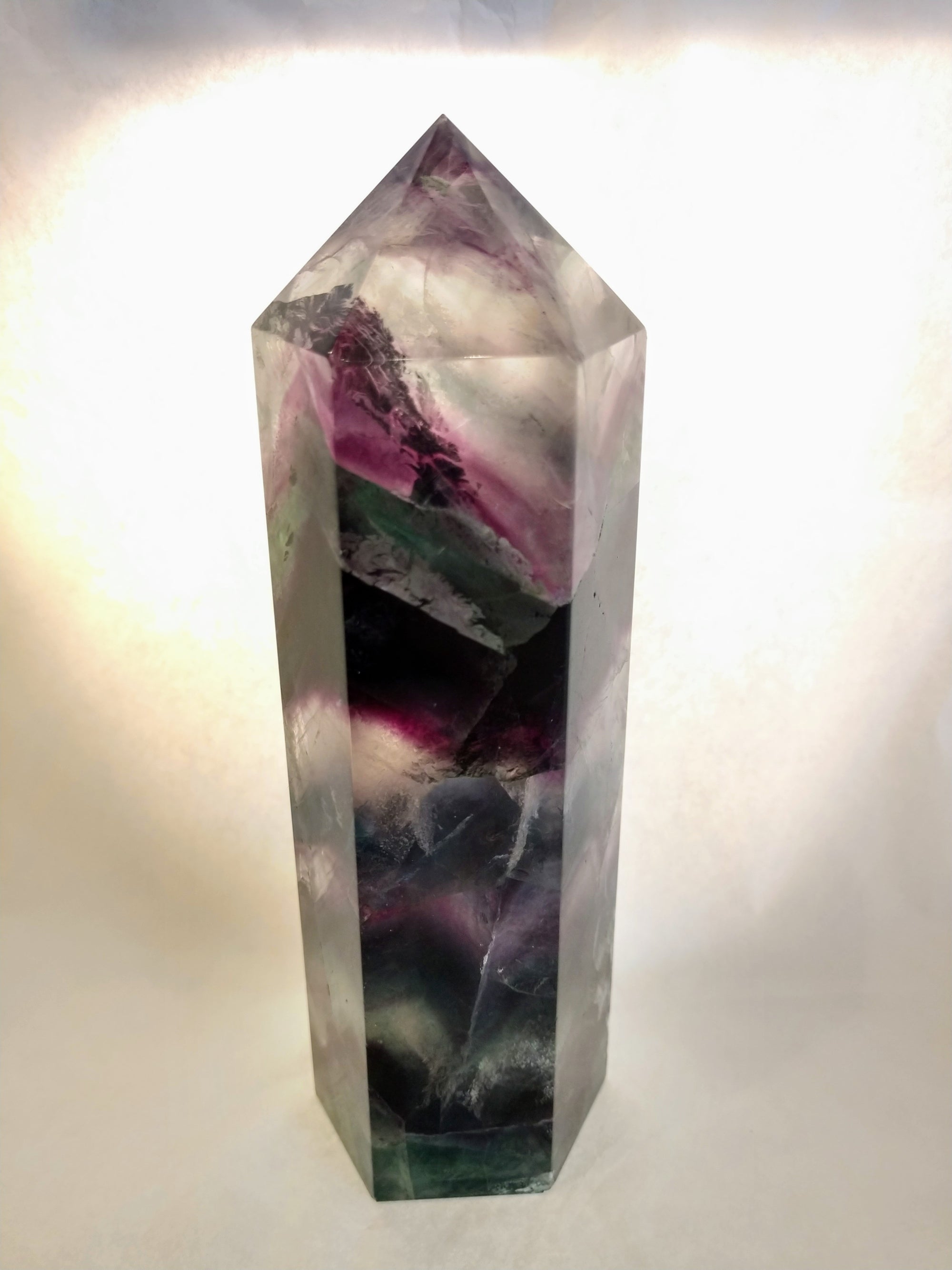 Rainbow Fluorite Point