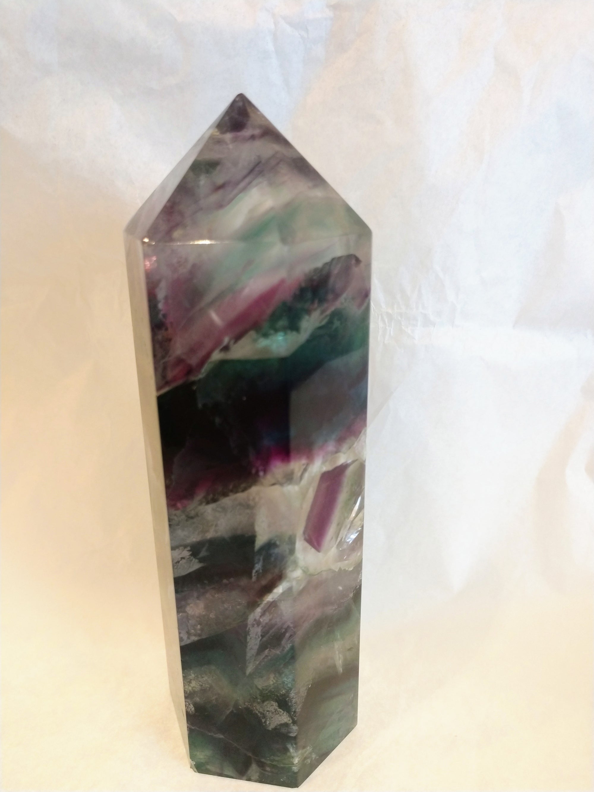 Rainbow Fluorite Point