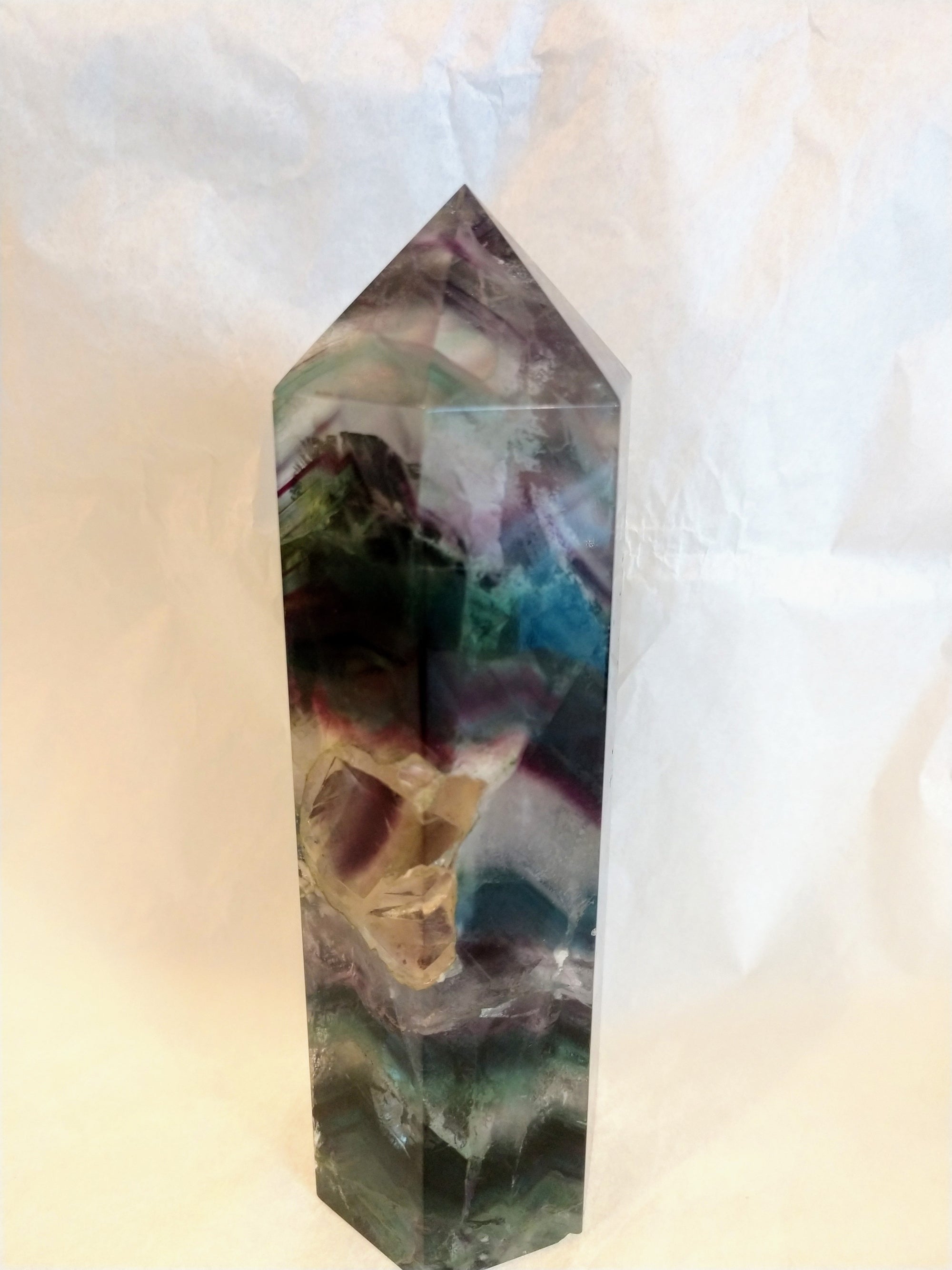 Rainbow Fluorite Point