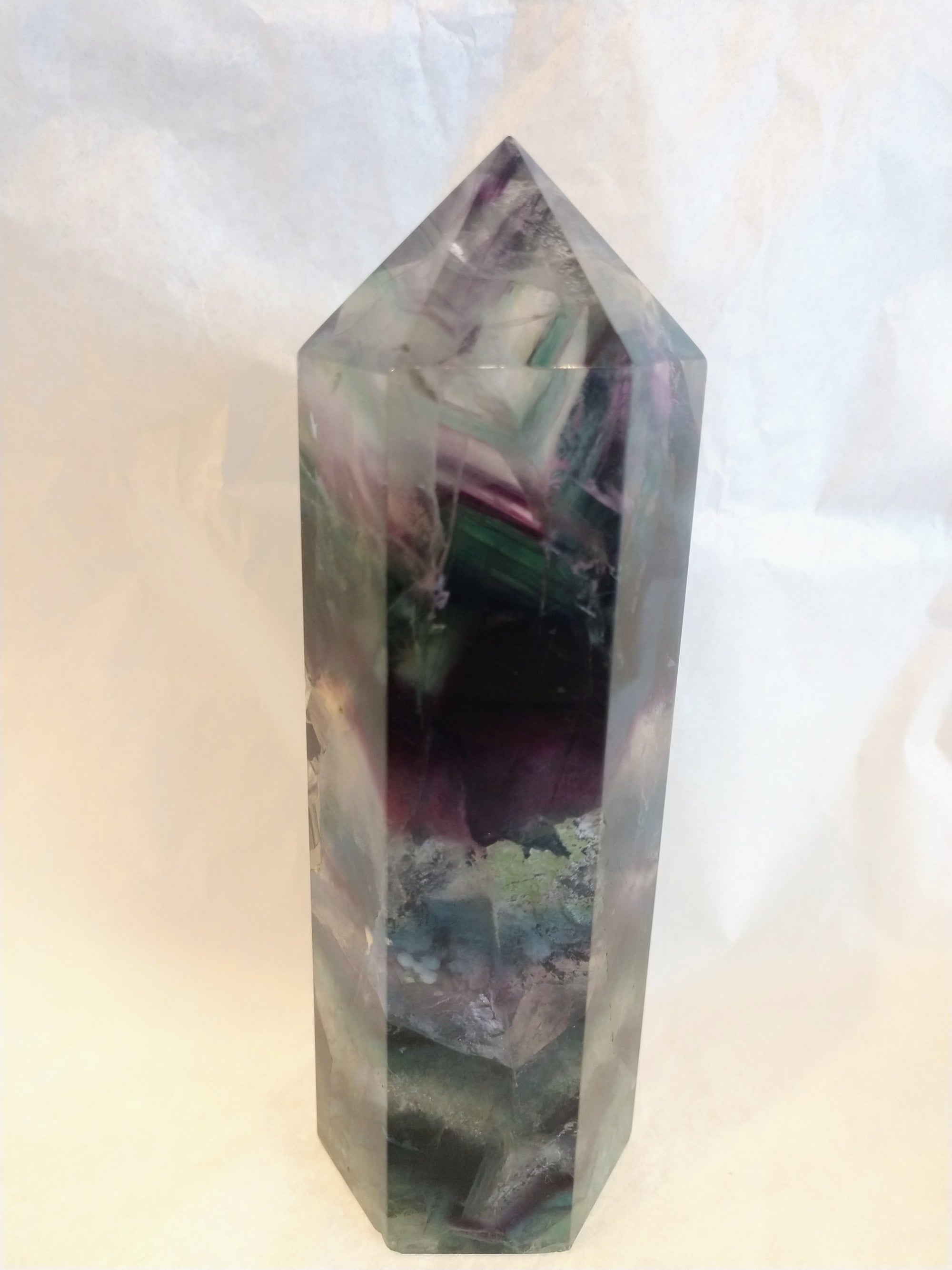 Rainbow Fluorite Point