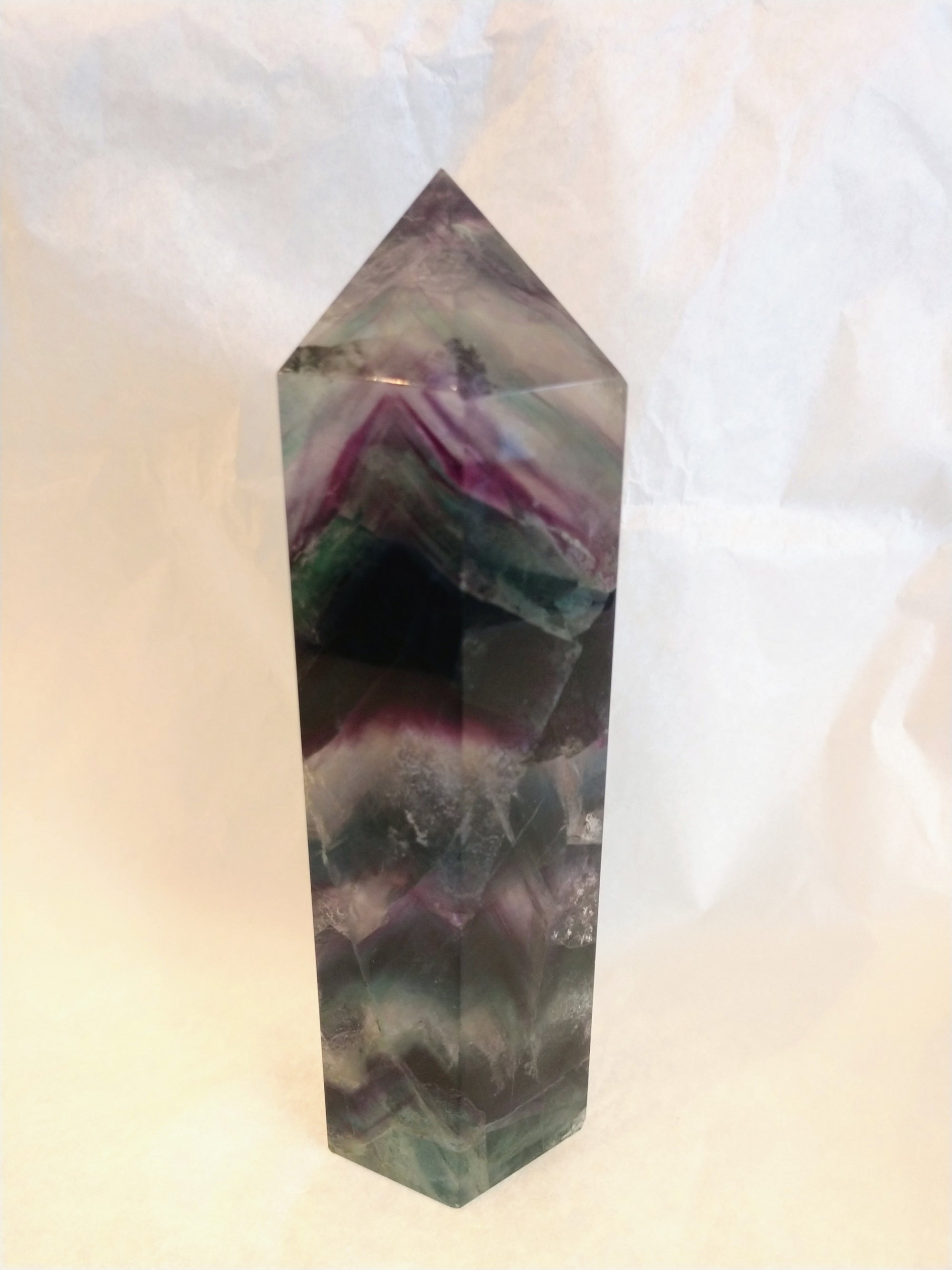 Rainbow Fluorite Point