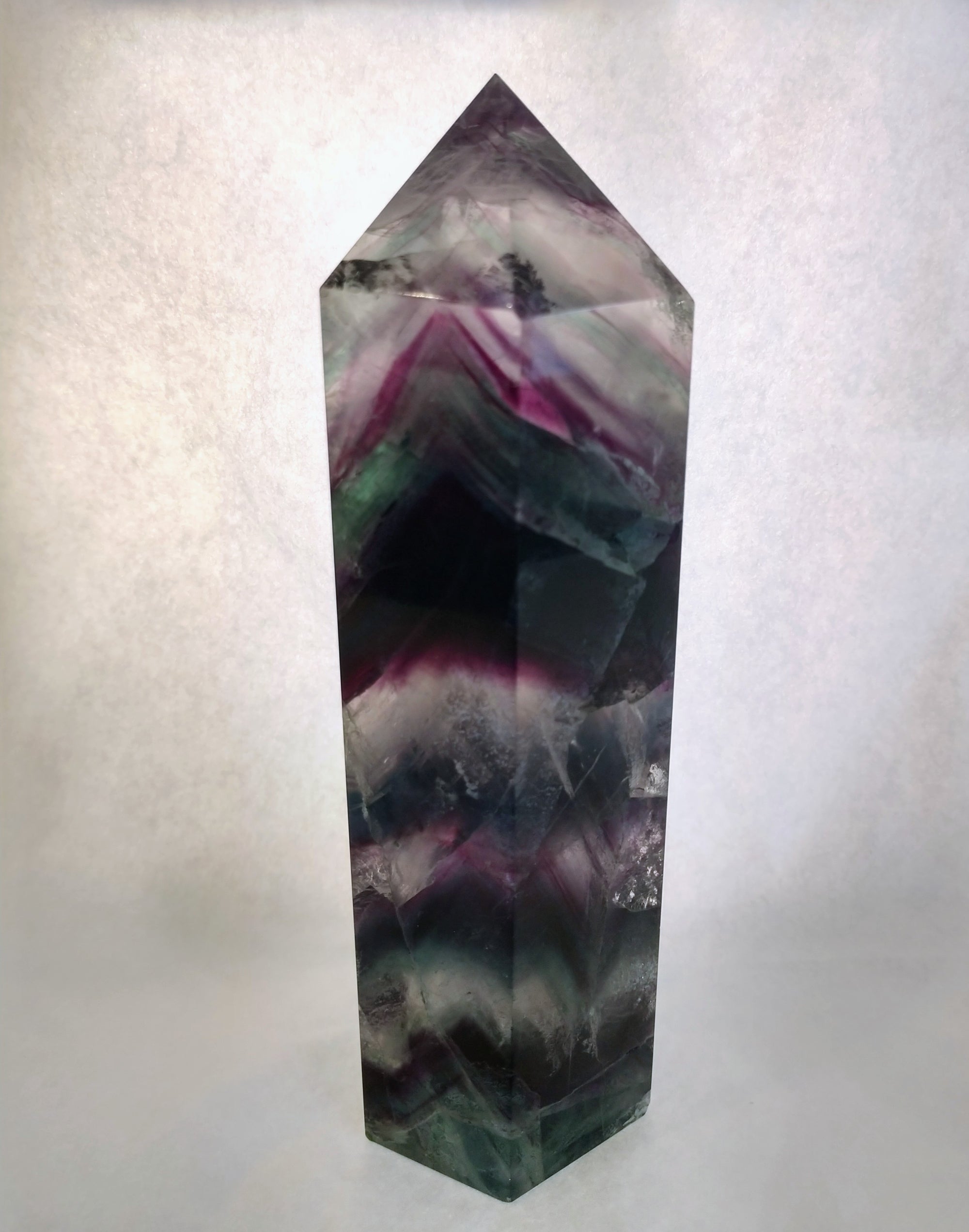 Rainbow Fluorite Point