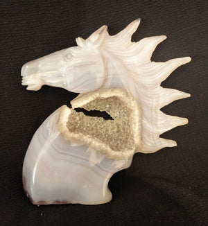 Agate Horse Carving